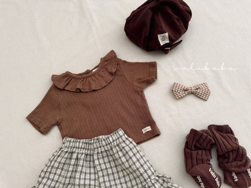 Valu Bebe - Korean Baby Fashion - #babyfashion - Kids Yoha Eyelet Ruffle Tee - 10