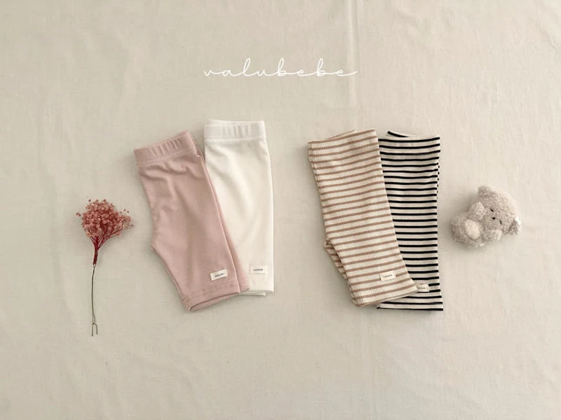 Valu Bebe - Korean Baby Fashion - #babyfashion - Bebe Summer Rib Leggings 2 - 9