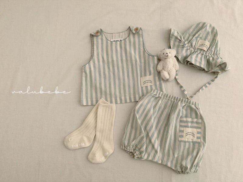 Valu Bebe - Korean Baby Fashion - #babyfashion - Fresh Stripe Vest - 9