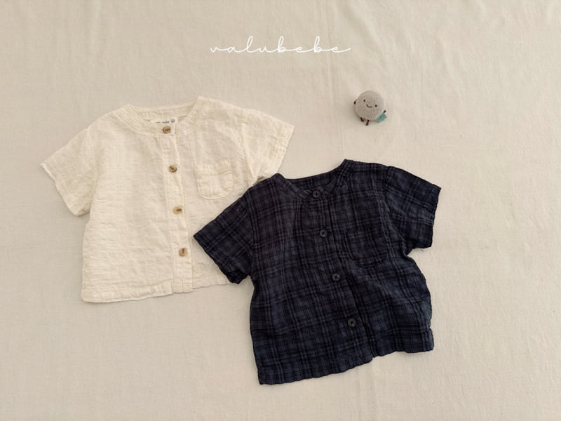 Valu Bebe - Korean Baby Fashion - #babyfashion - Bebe Wrinkle Henley Neck Shirt - 6