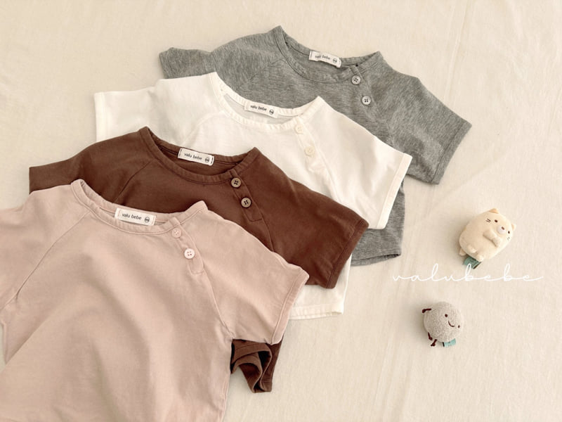 Valu Bebe - Korean Baby Fashion - #babyfashion - Kids Basic Side Short Tee 2 - 11