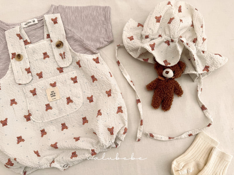 Valu Bebe - Korean Baby Fashion - #babyfashion - Mini Bear Overalls Suit - 9