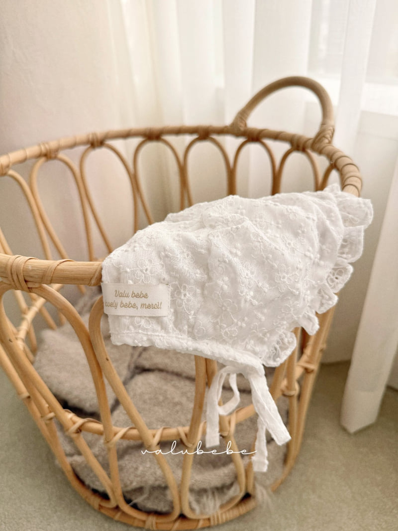 Valu Bebe - Korean Baby Fashion - #babyfashion - Anna Lace Bonnet Hat - 12