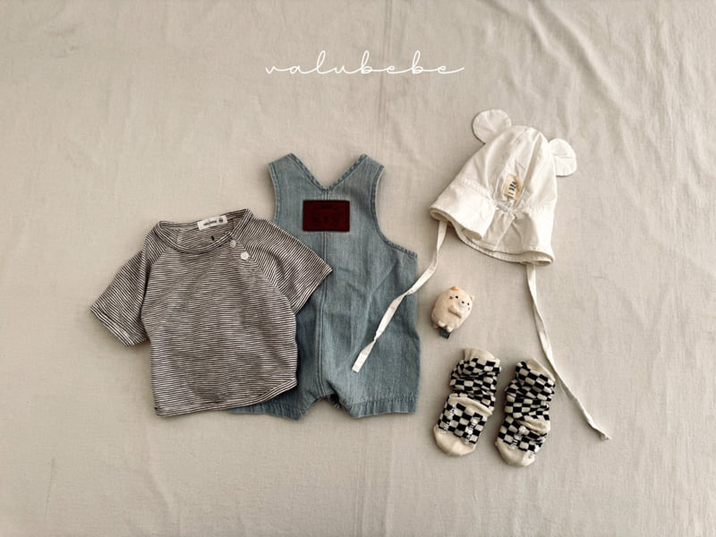 Valu Bebe - Korean Baby Fashion - #babyfever - Denim Overall Suit - 7