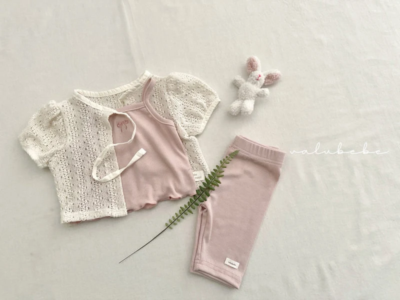 Valu Bebe - Korean Baby Fashion - #babyfever - Bebe Summer Rib Leggings 2 - 10