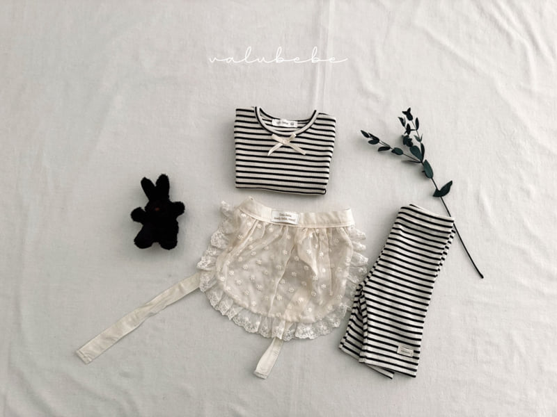 Valu Bebe - Korean Baby Fashion - #babyfever - Kids Summer Stripe Leggings - 6