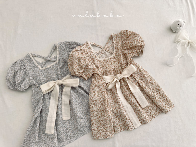Valu Bebe - Korean Baby Fashion - #babyfever - Bebe Prom Ribbon One-piece - 9