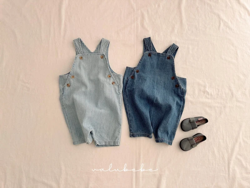 Valu Bebe - Korean Baby Fashion - #babyfashion - Denim Overalls Pants - 4