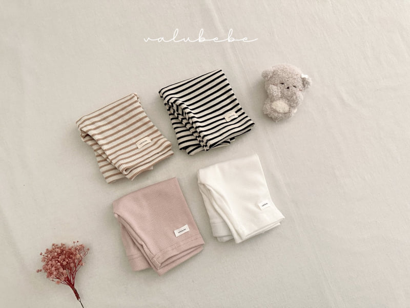 Valu Bebe - Korean Baby Fashion - #babygirlfashion - Kids Summer Stripe Leggings - 7