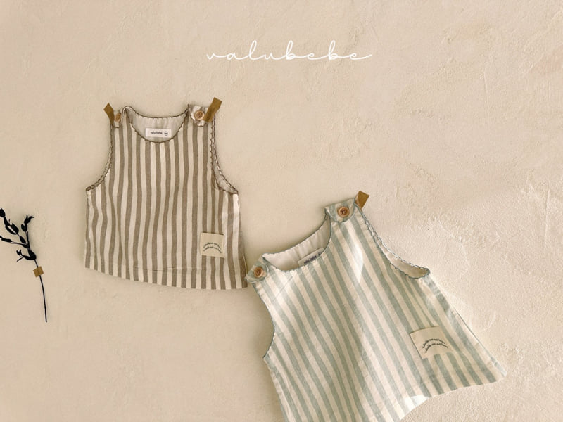 Valu Bebe - Korean Baby Fashion - #babygirlfashion - Fresh Stripe Vest - 11