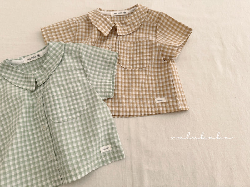 Valu Bebe - Korean Baby Fashion - #babygirlfashion - Bebe Haru Check Shirt - 7