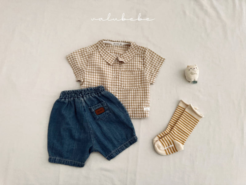 Valu Bebe - Korean Baby Fashion - #babylifestyle - Kids Pin Tuck Denim Pants - 6
