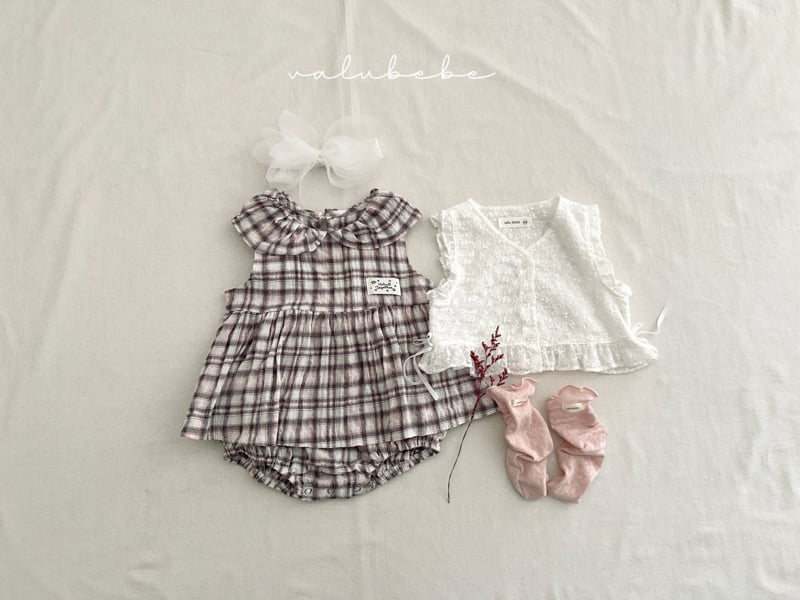Valu Bebe - Korean Baby Fashion - #babylifestyle - Bebe Frill One-piece Suit - 5
