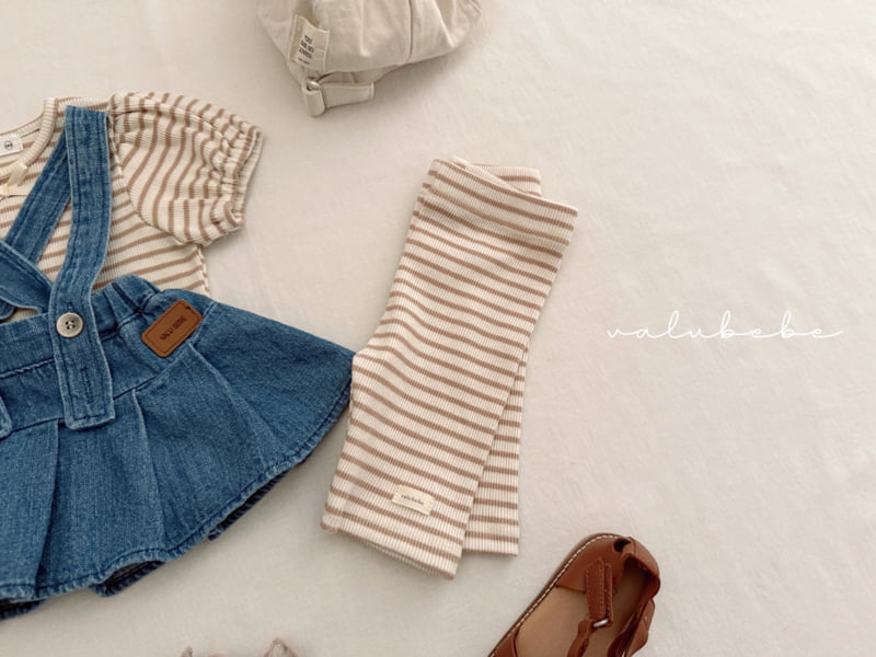 Valu Bebe - Korean Baby Fashion - #babylifestyle - Kids Summer Stripe Leggings - 8