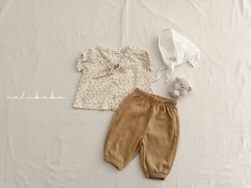 Valu Bebe - Korean Baby Fashion - #babylifestyle - Kids Flora Open Blouse - 6