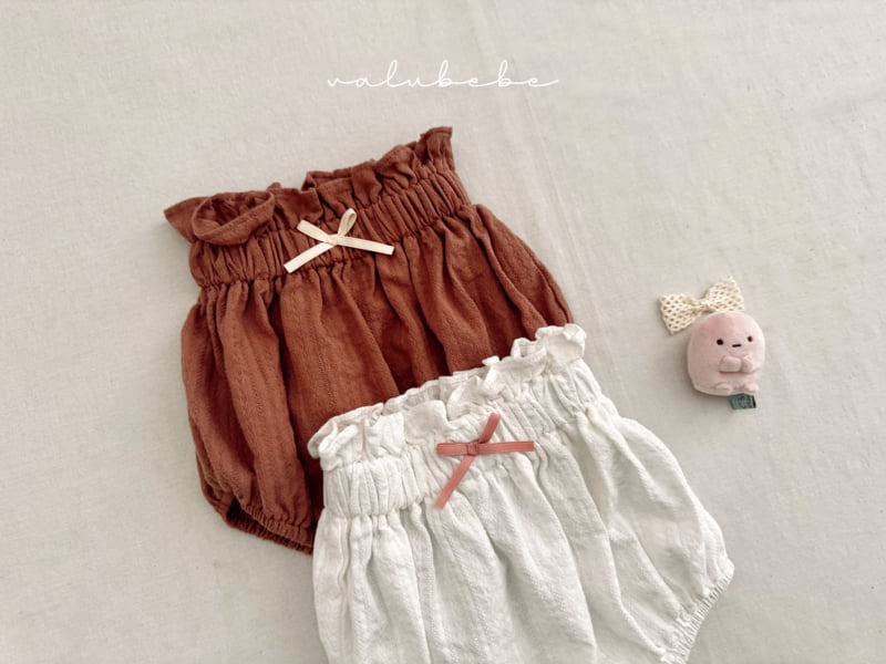 Valu Bebe - Korean Baby Fashion - #babylifestyle - Eyelet Ribbon Bloomer - 10