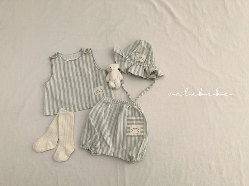 Valu Bebe - Korean Baby Fashion - #babylifestyle - Fresh Stripe Bloomers - 9