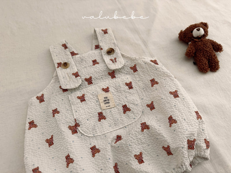 Valu Bebe - Korean Baby Fashion - #babylifestyle - Mini Bear Overalls Suit - 12