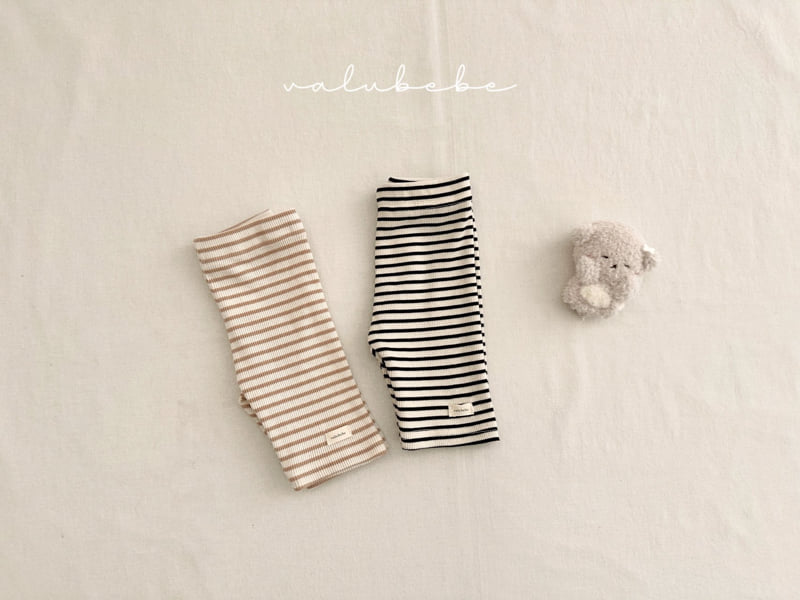 Valu Bebe - Korean Baby Fashion - #babyoninstagram - Bebe Summer Stripe Leggings - 10