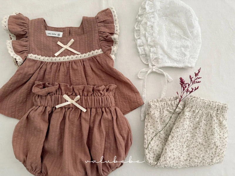 Valu Bebe - Korean Baby Fashion - #babyoninstagram - Eyelet Ribbon Bloomer - 11