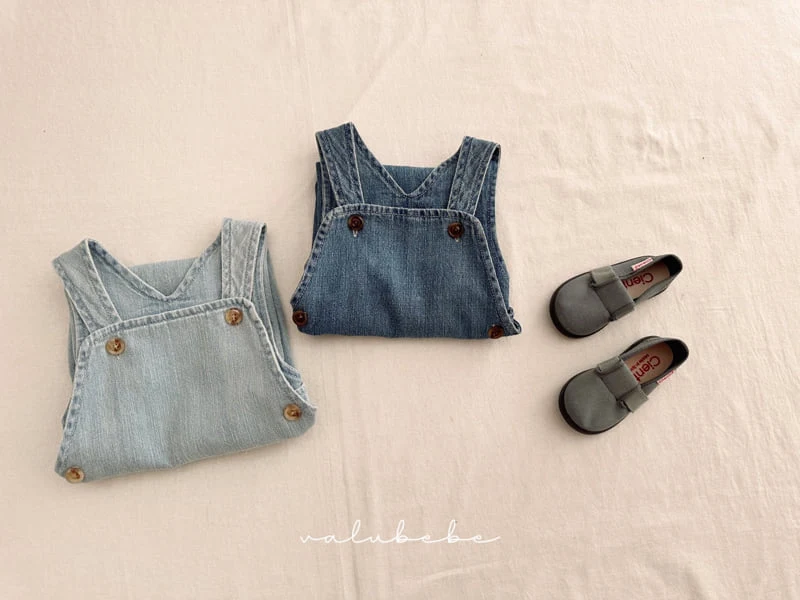 Valu Bebe - Korean Baby Fashion - #babyoninstagram - Denim Overalls Pants - 7