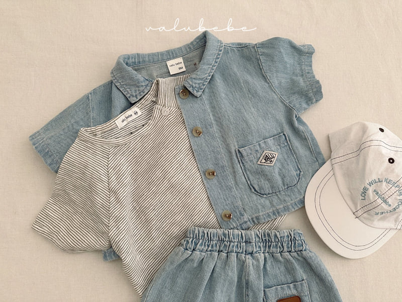 Valu Bebe - Korean Baby Fashion - #babyoninstagram - Kids Summer Denim Shirt Jacket 2 - 10