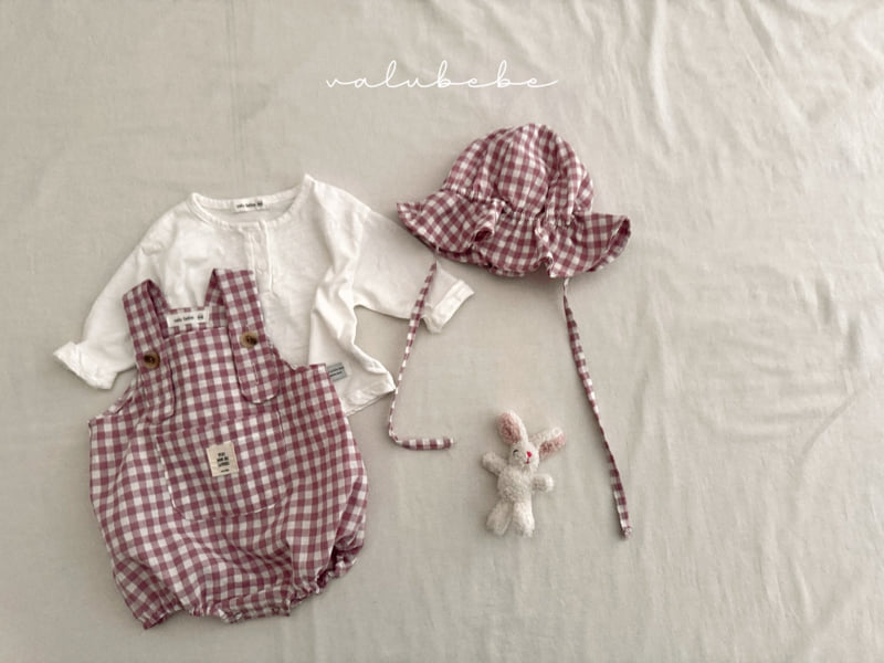 Valu Bebe - Korean Baby Fashion - #babyoninstagram - Sugar Check Overalls Suit - 11