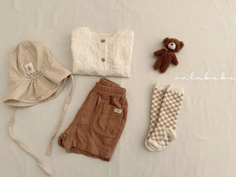 Valu Bebe - Korean Baby Fashion - #babyootd - Kids Wrinkle Henley Neck Shirt - 10