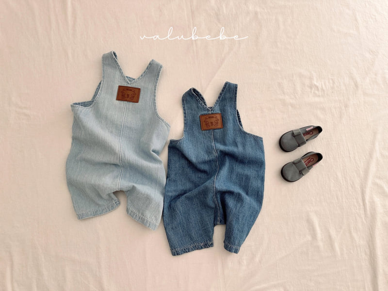 Valu Bebe - Korean Baby Fashion - #babyootd - Denim Overalls Pants - 8