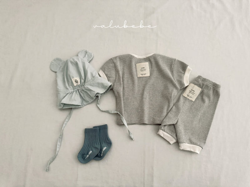 Valu Bebe - Korean Baby Fashion - #babyootd - Bebe Nature Stripe Tee 2 - 5