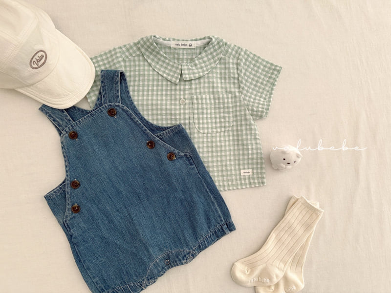 Valu Bebe - Korean Baby Fashion - #babyootd - Kids Haru Check Shirt - 9