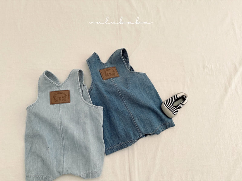 Valu Bebe - Korean Baby Fashion - #babyoutfit - Denim Overall Suit - 12