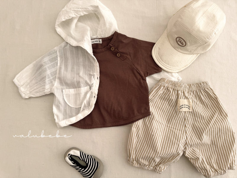 Valu Bebe - Korean Baby Fashion - #babyoutfit - Kids Striped Banding Pants - 9