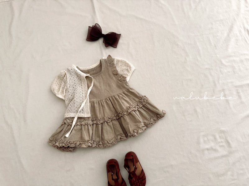 Valu Bebe - Korean Baby Fashion - #babyoutfit - Bebe Emma Frill One-piece - 8