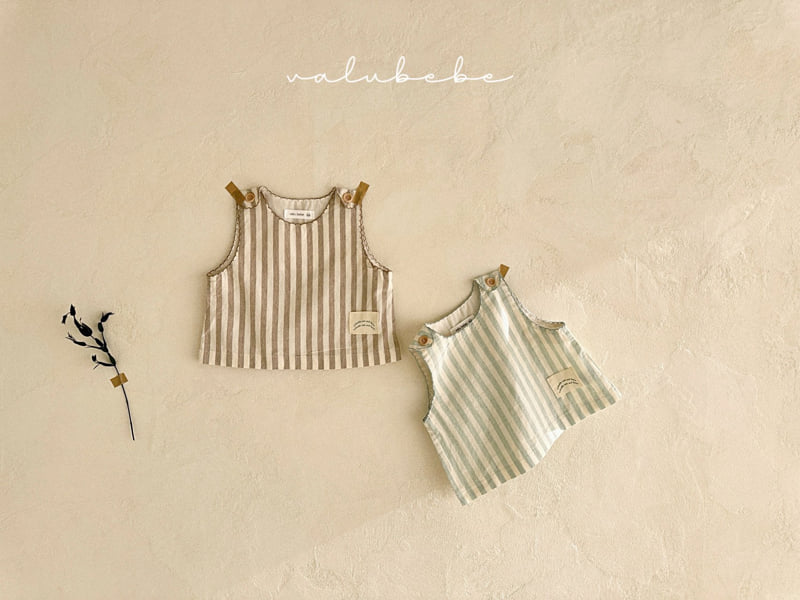 Valu Bebe - Korean Baby Fashion - #babyoutfit - Fresh Stripe Vest