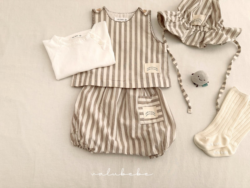 Valu Bebe - Korean Baby Fashion - #babyoutfit - Fresh Stripe Bloomers - 12