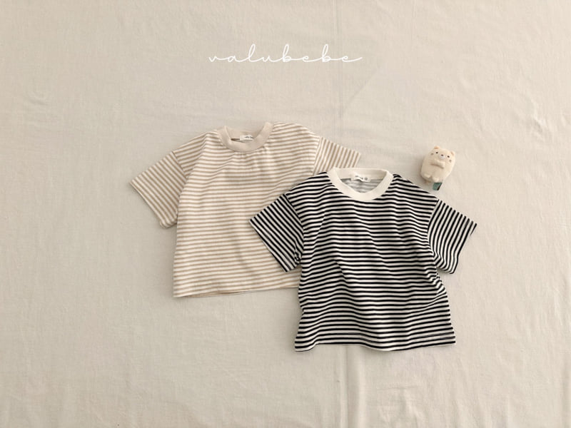 Valu Bebe - Korean Baby Fashion - #babyoutfit - Kids Line Stripe Tee