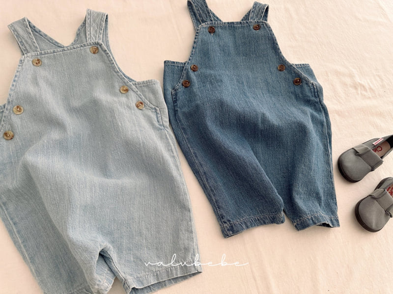 Valu Bebe - Korean Baby Fashion - #babyoutfit - Denim Overalls Pants - 9