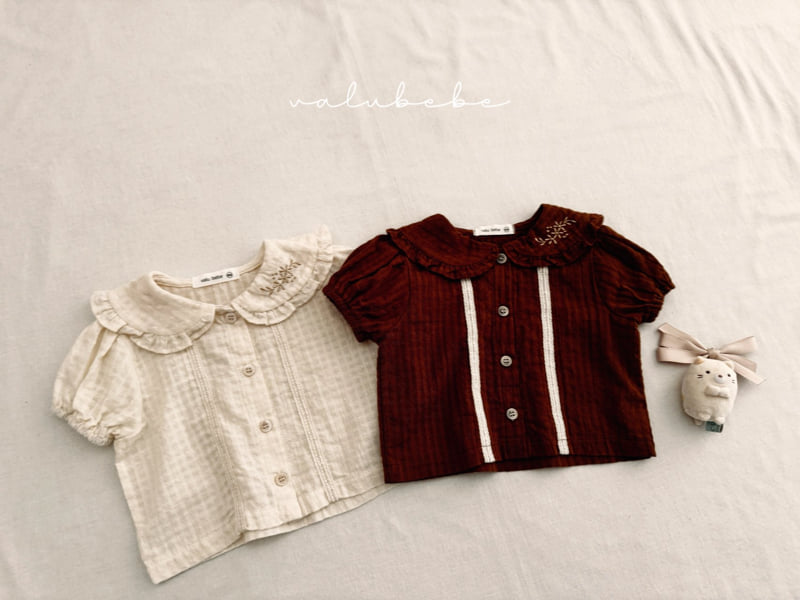 Valu Bebe - Korean Baby Fashion - #babyoutfit - Kids Holin Embroidery Blouse - 11