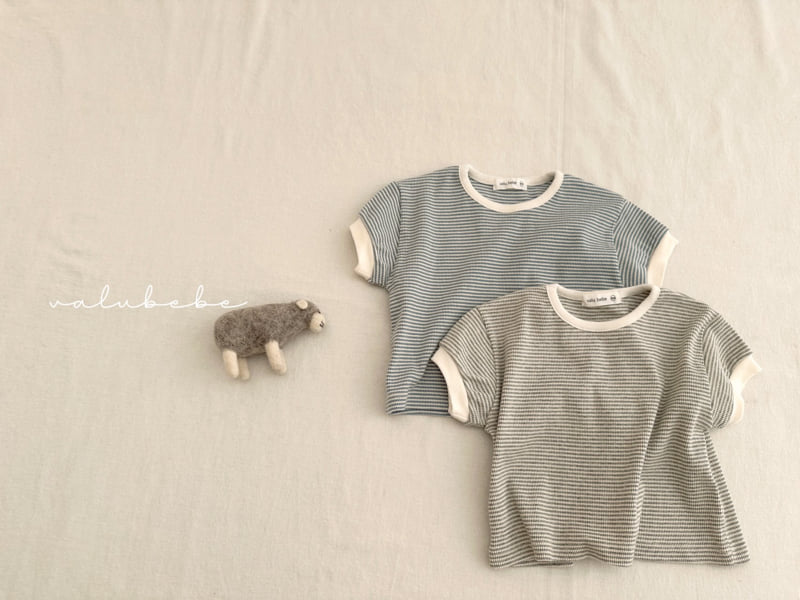 Valu Bebe - Korean Baby Fashion - #babyoutfit - Kids Nature Stripe Tee 2 - 6