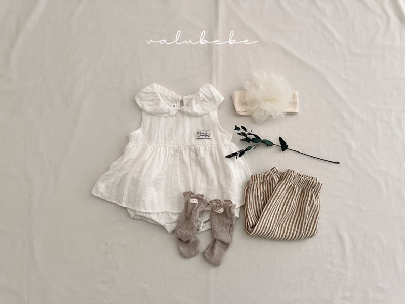 Valu Bebe - Korean Baby Fashion - #babyoutfit - Kids Summer Emboss Pants 2 - 10