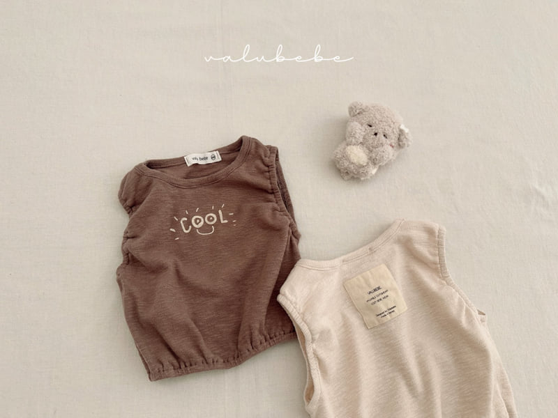 Valu Bebe - Korean Baby Fashion - #babyoutfit - Bebe COOL Sleeveless Tee - 7