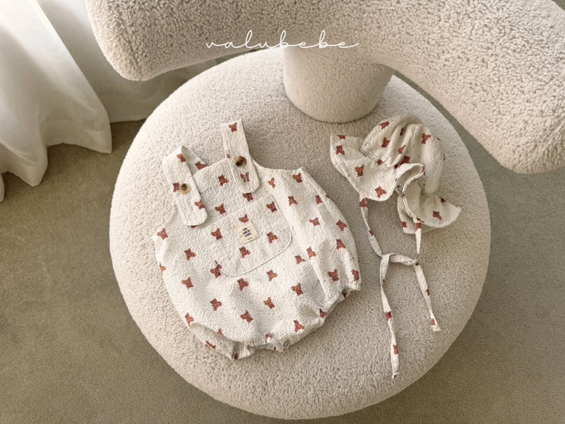 Valu Bebe - Korean Baby Fashion - #babyoutfit - Mini Bear Overalls Suit
