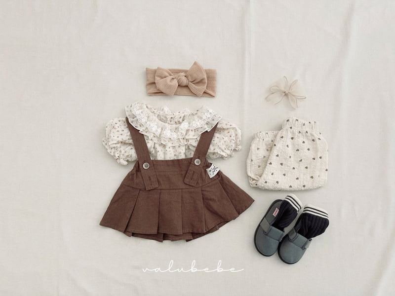 Valu Bebe - Korean Baby Fashion - #babyootd - Kids Flower Frill Blouse - 4