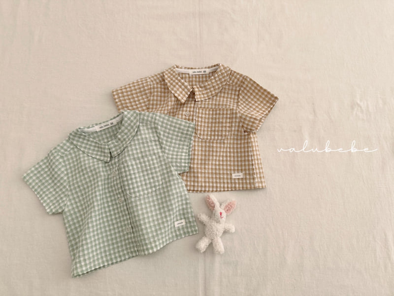 Valu Bebe - Korean Baby Fashion - #babyoutfit - Bebe Haru Check Shirt - 12