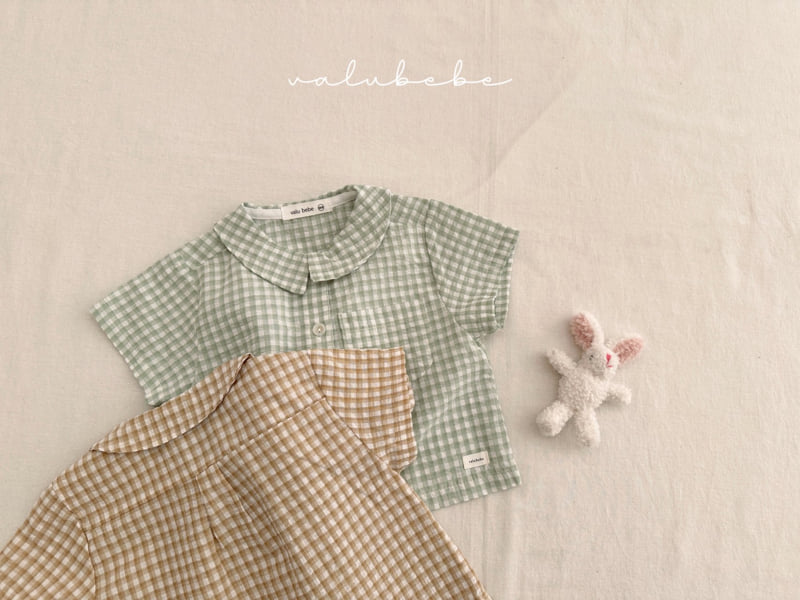 Valu Bebe - Korean Baby Fashion - #babyoutfit - Kids Haru Check Shirt - 10