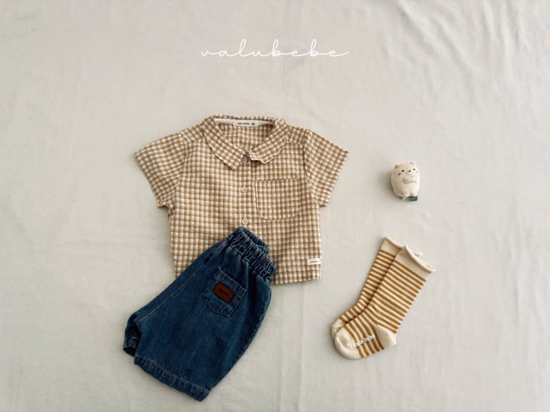Valu Bebe - Korean Baby Fashion - #babyoutfit - Kids Haru Check Shirt - 11