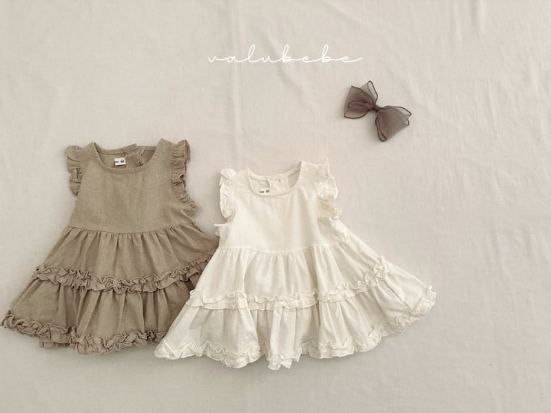 Valu Bebe - Korean Baby Fashion - #babywear - Bebe Emma Frill One-piece - 9