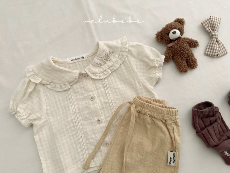 Valu Bebe - Korean Baby Fashion - #babywear - Kids Holin Embroidery Blouse - 12