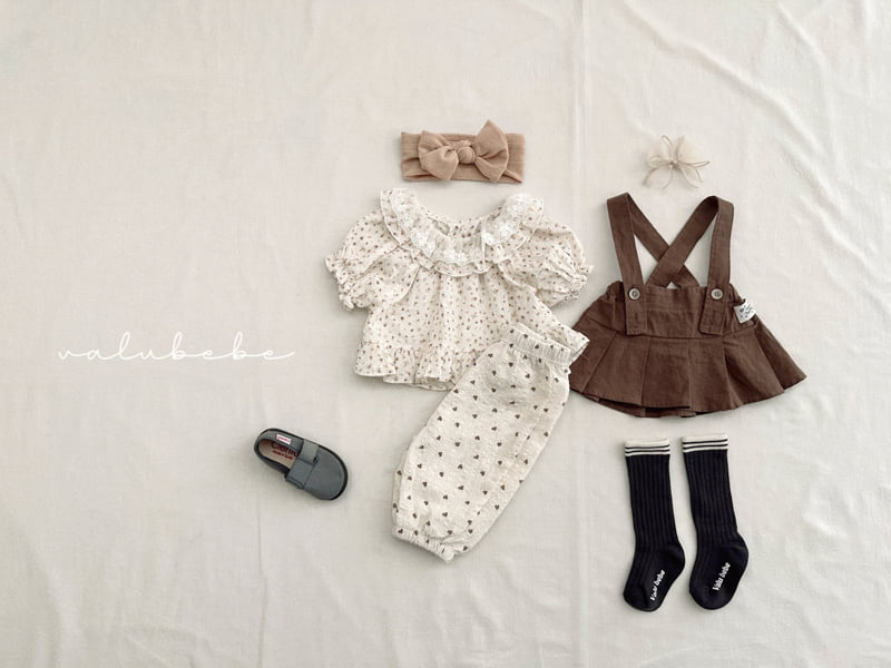 Valu Bebe - Korean Baby Fashion - #babywear - Kids Flower Frill Blouse - 6